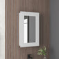 Juno 25.7" H x 15.7" W Narrow  Mirror Medicine Cabinet, One door with Three interior Shelves for Bathroom, Kitchen White