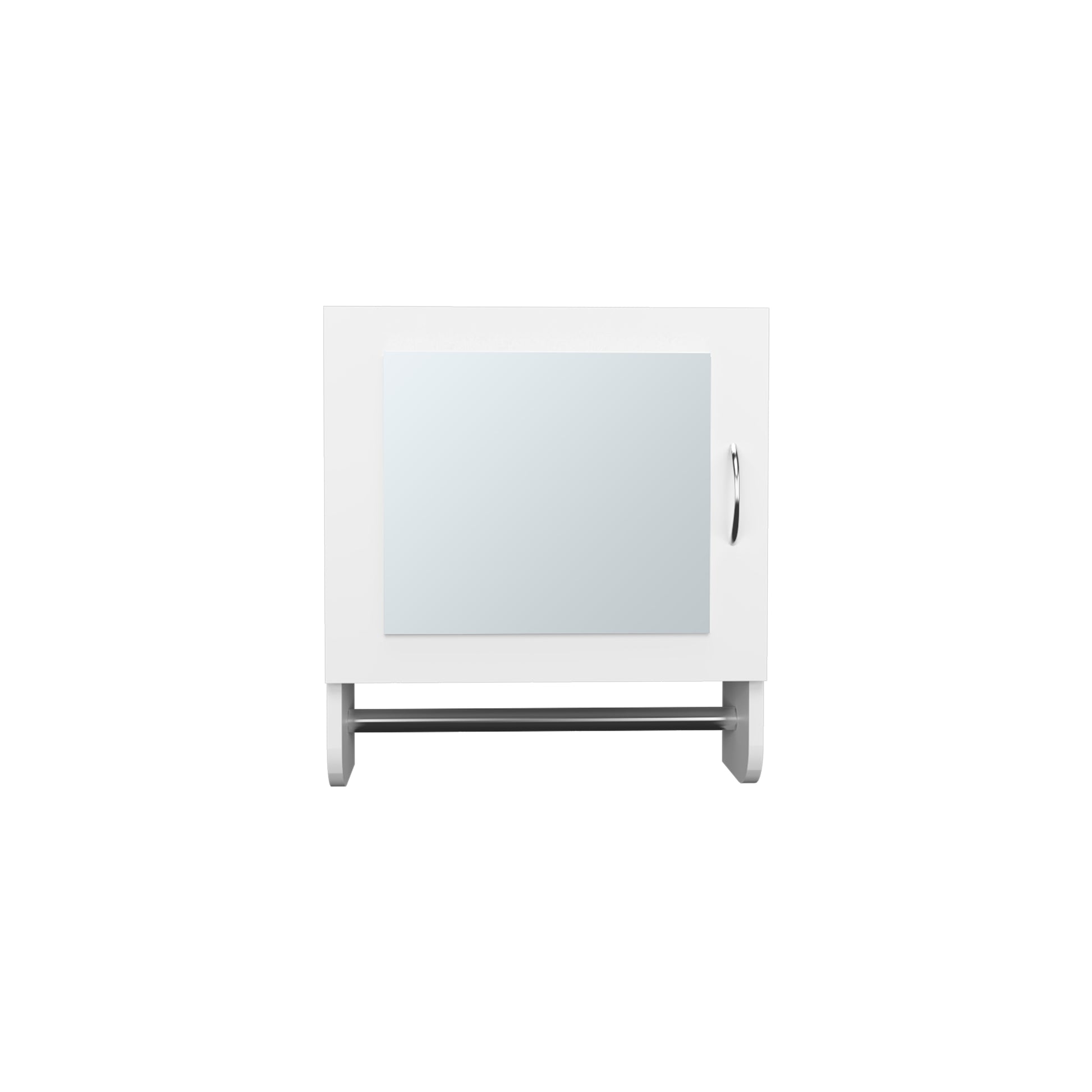 White Bathroom Storage Cabinet with Shelves
