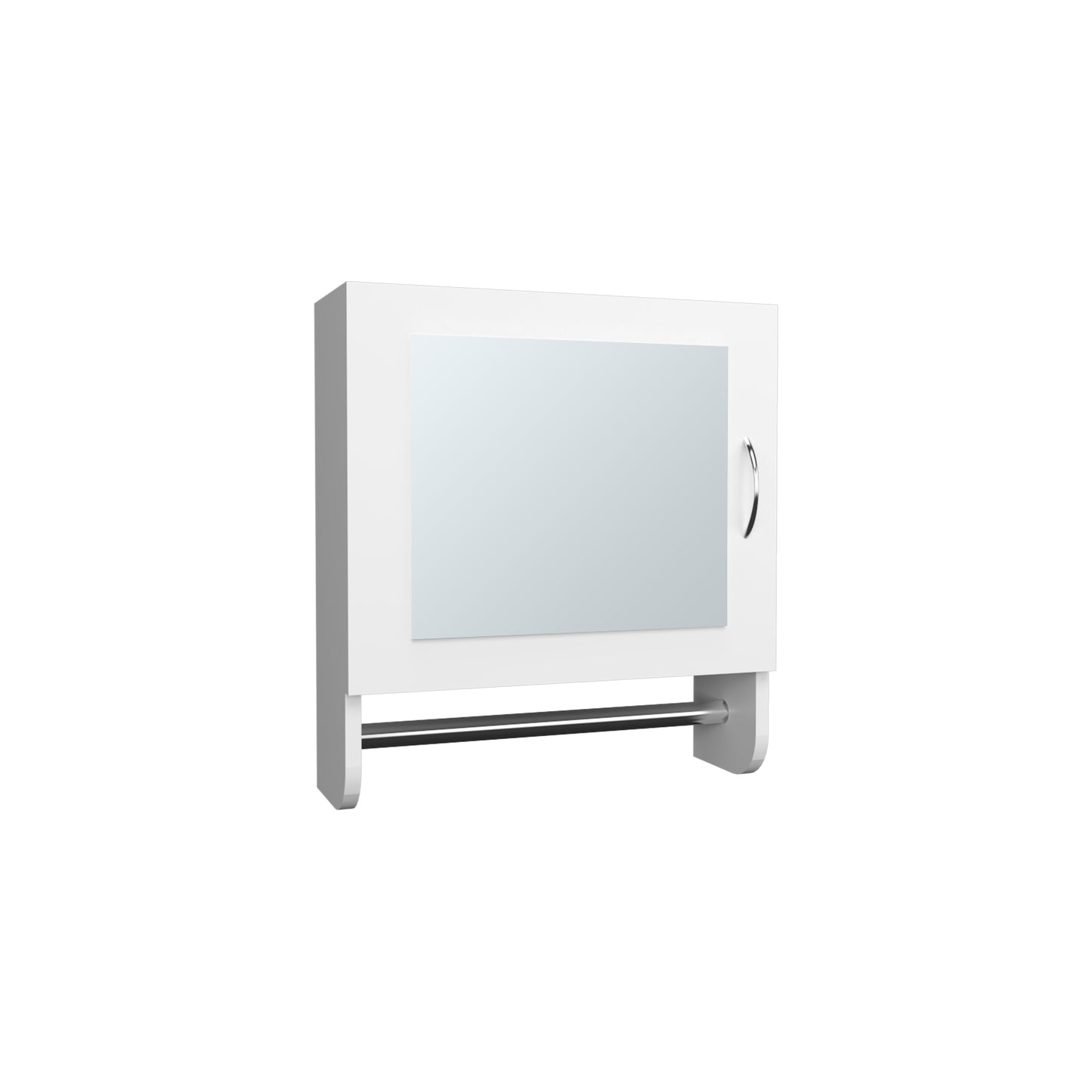 White Bathroom Storage Cabinet with Shelves
