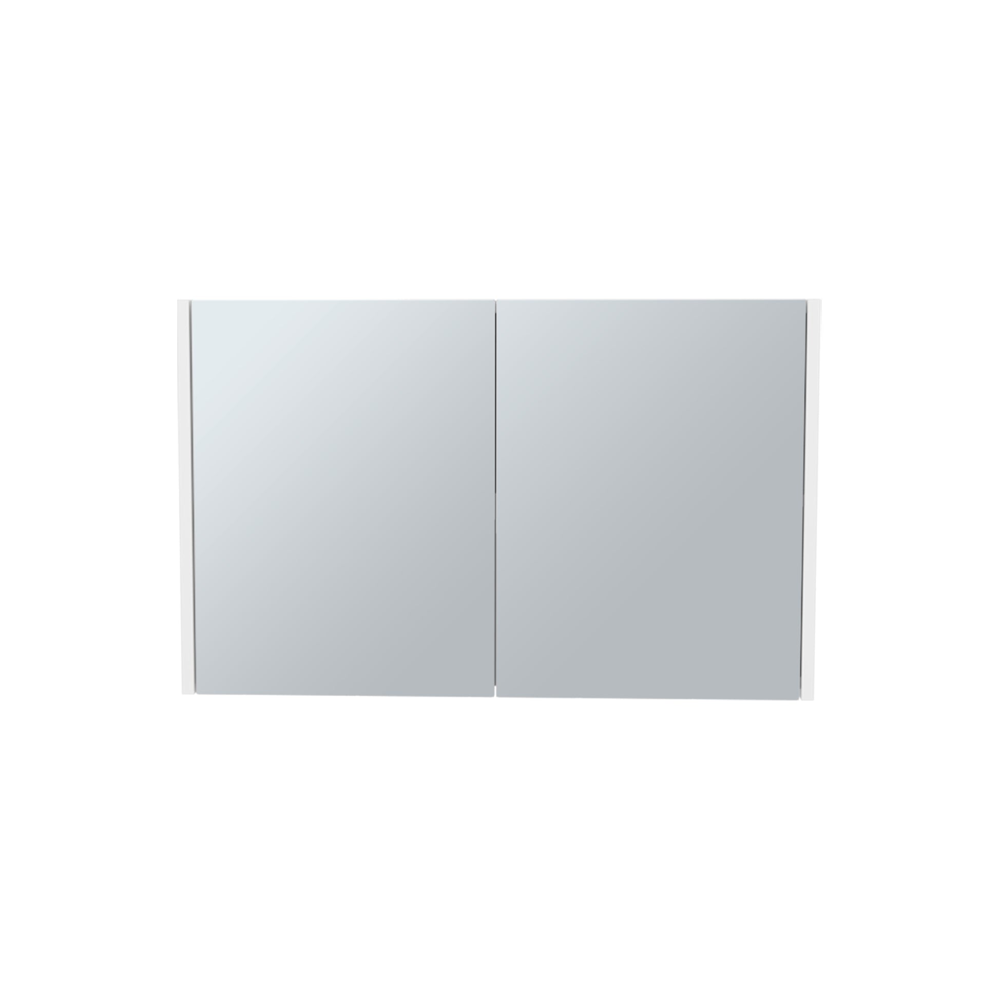 Bouti 19.7" H x 31.5" W Double Door Mirror Medicine Cabinet - White
