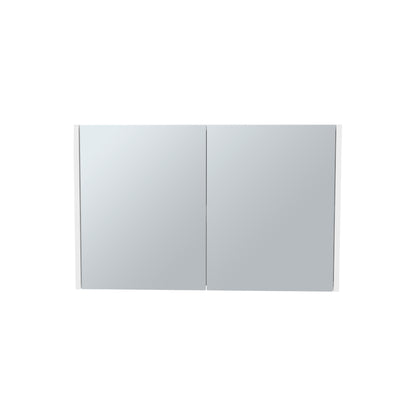 Bouti 19.7" H x 31.5" W Double Door Mirror Medicine Cabinet - White
