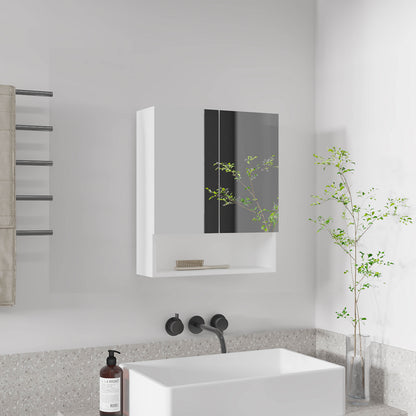 Wanna 23" High Double Door Medicine Cabinet  with Three Shelves for Bathroom White