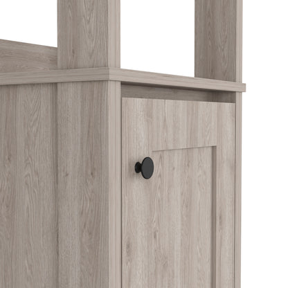 Light Gray Particle Board Bathroom Storage Cabinet for Renovations