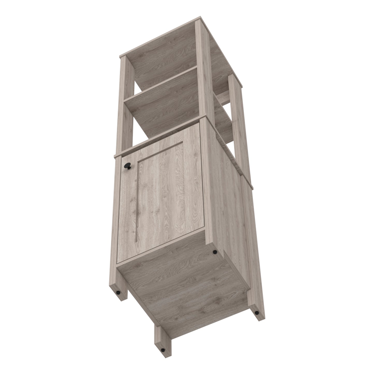 Light Gray Particle Board Bathroom Storage Cabinet for Renovations