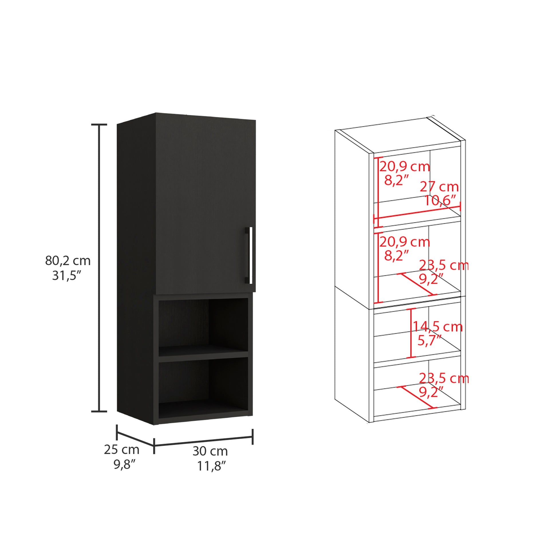 Black Medicine Cabinet - Storage & Organization for Bathroom