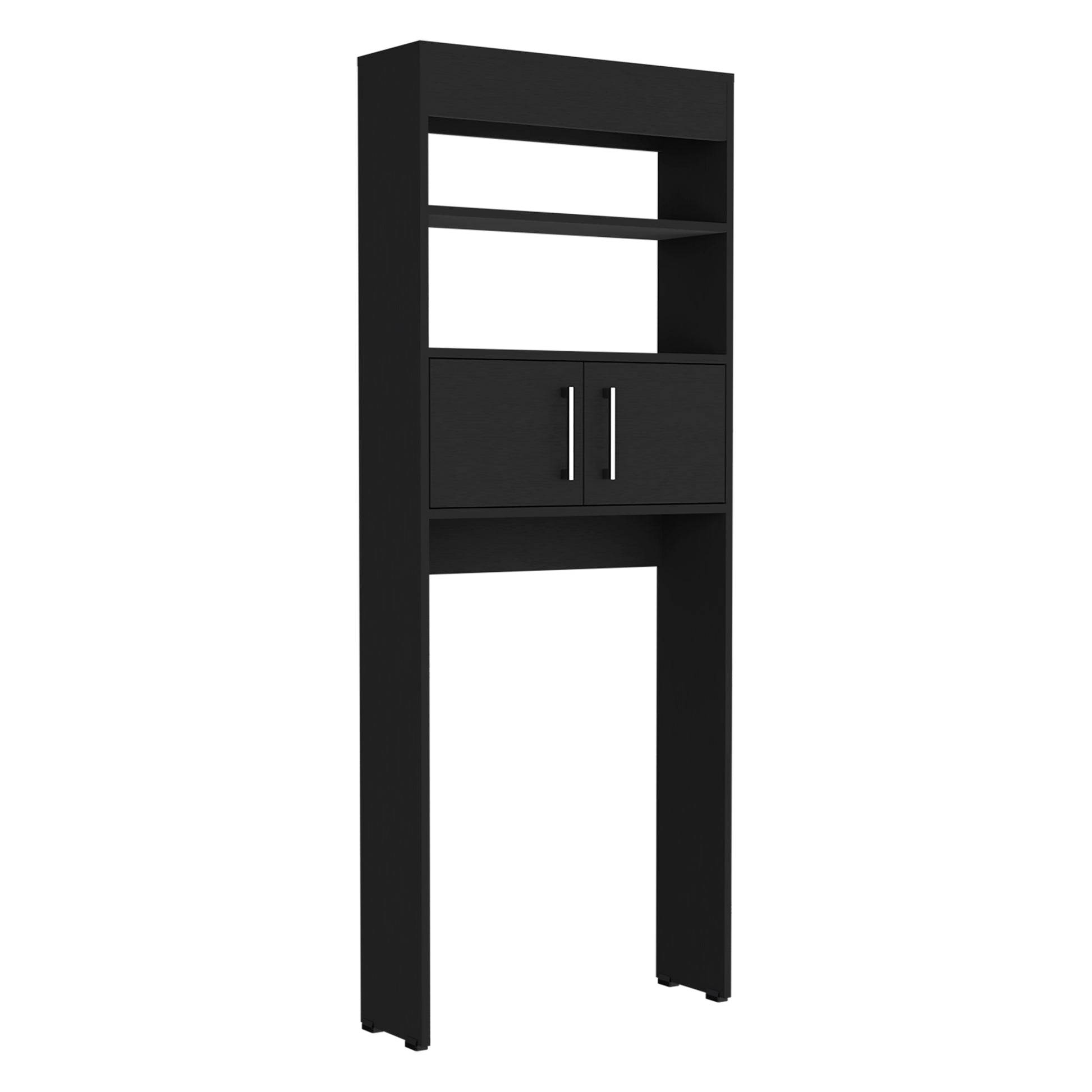 Black Over The Toilet Storage Cabinet - 24.5" W