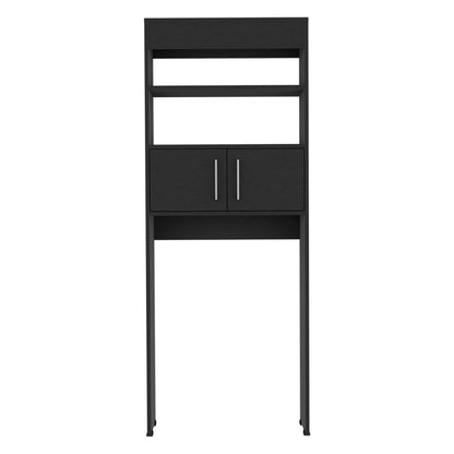 Black Over The Toilet Storage Cabinet - 24.5" W