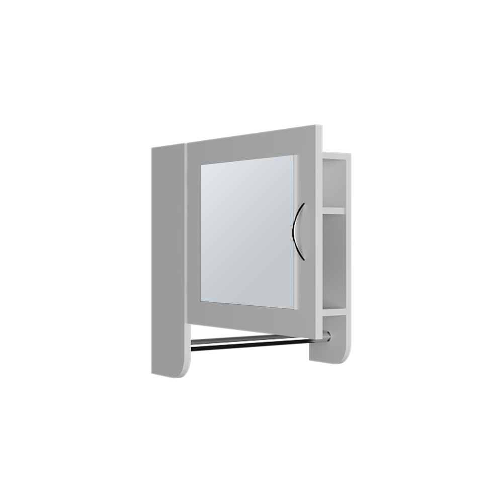White Bathroom Storage Cabinet - Wall Mounted
