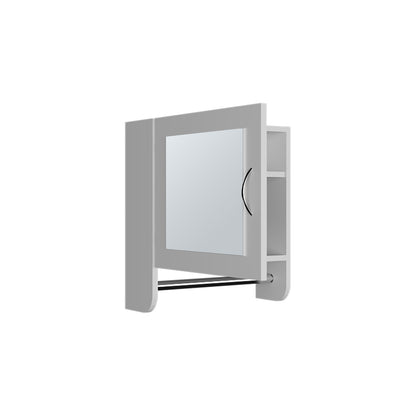White Bathroom Storage Cabinet - Wall Mounted