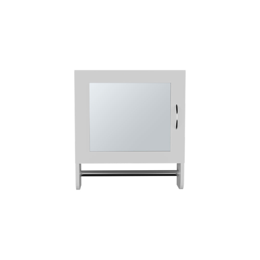 White Bathroom Storage Cabinet - Wall Mounted