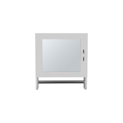 White Bathroom Storage Cabinet - Wall Mounted