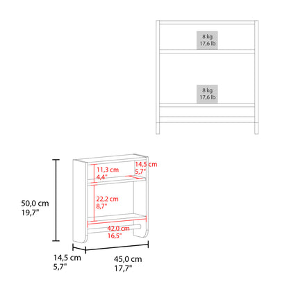 White Bathroom Storage Cabinet - Wall Mounted