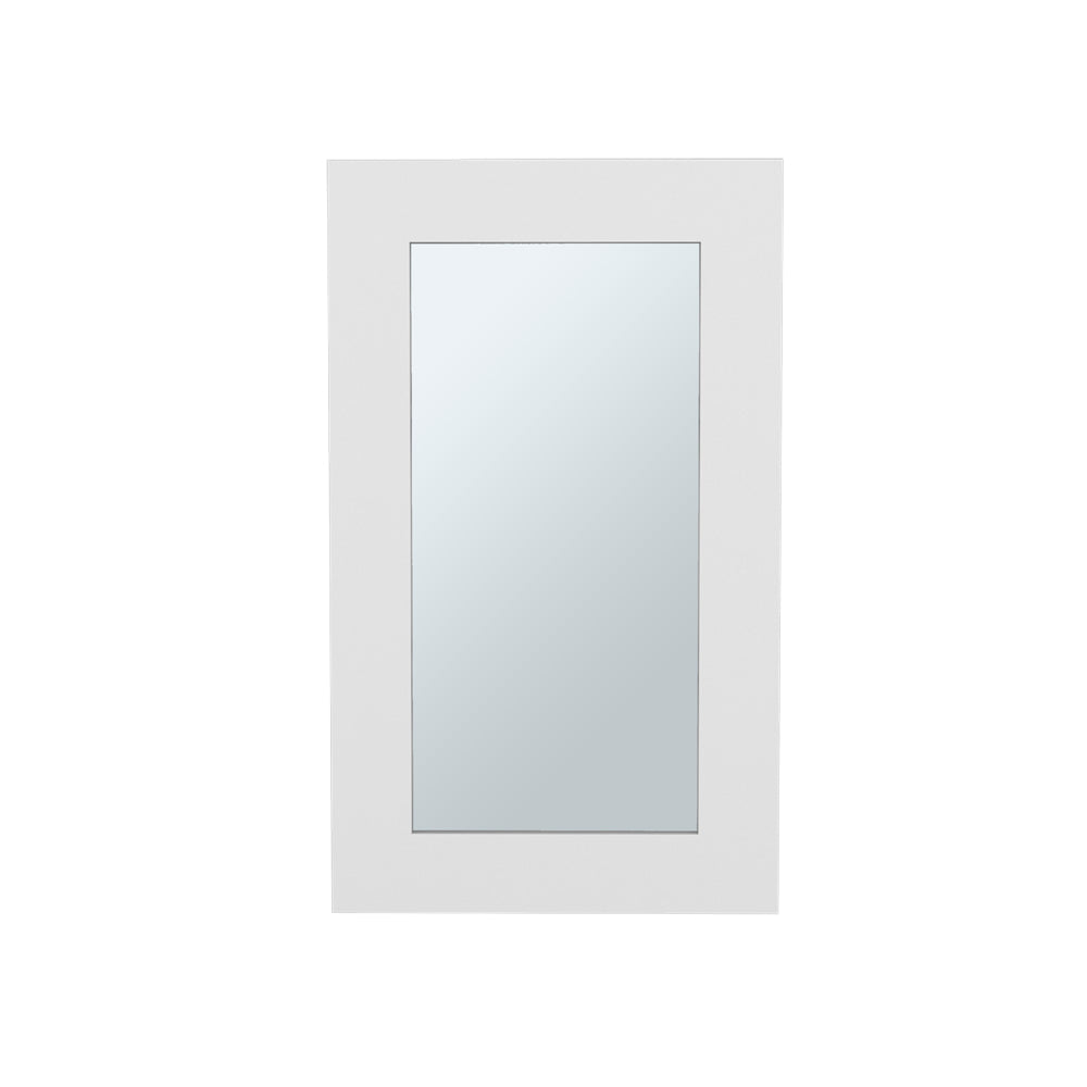 White Bathroom Storage Cabinet with Mirrored Door