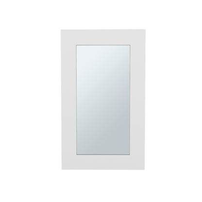 White Bathroom Storage Cabinet with Mirrored Door