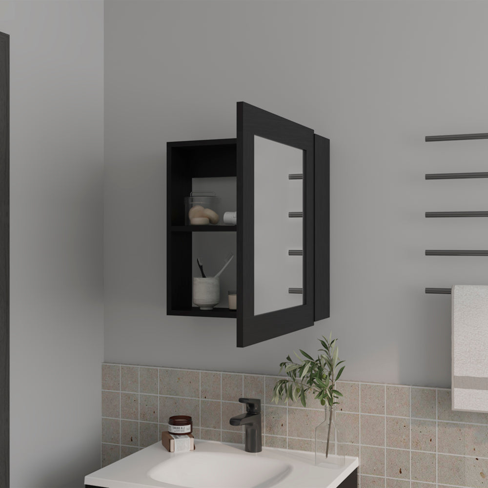 Hailey Medicine Cabinet - Black Bathroom Storage