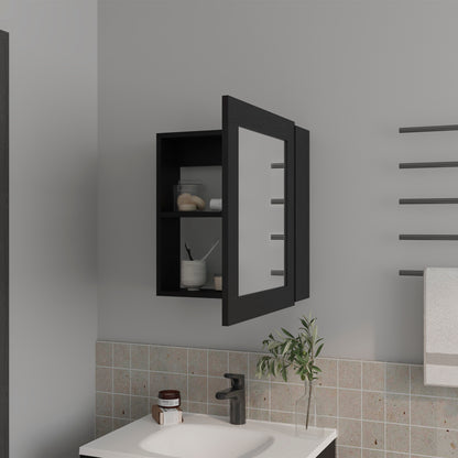 Hailey Medicine Cabinet - Black Bathroom Storage