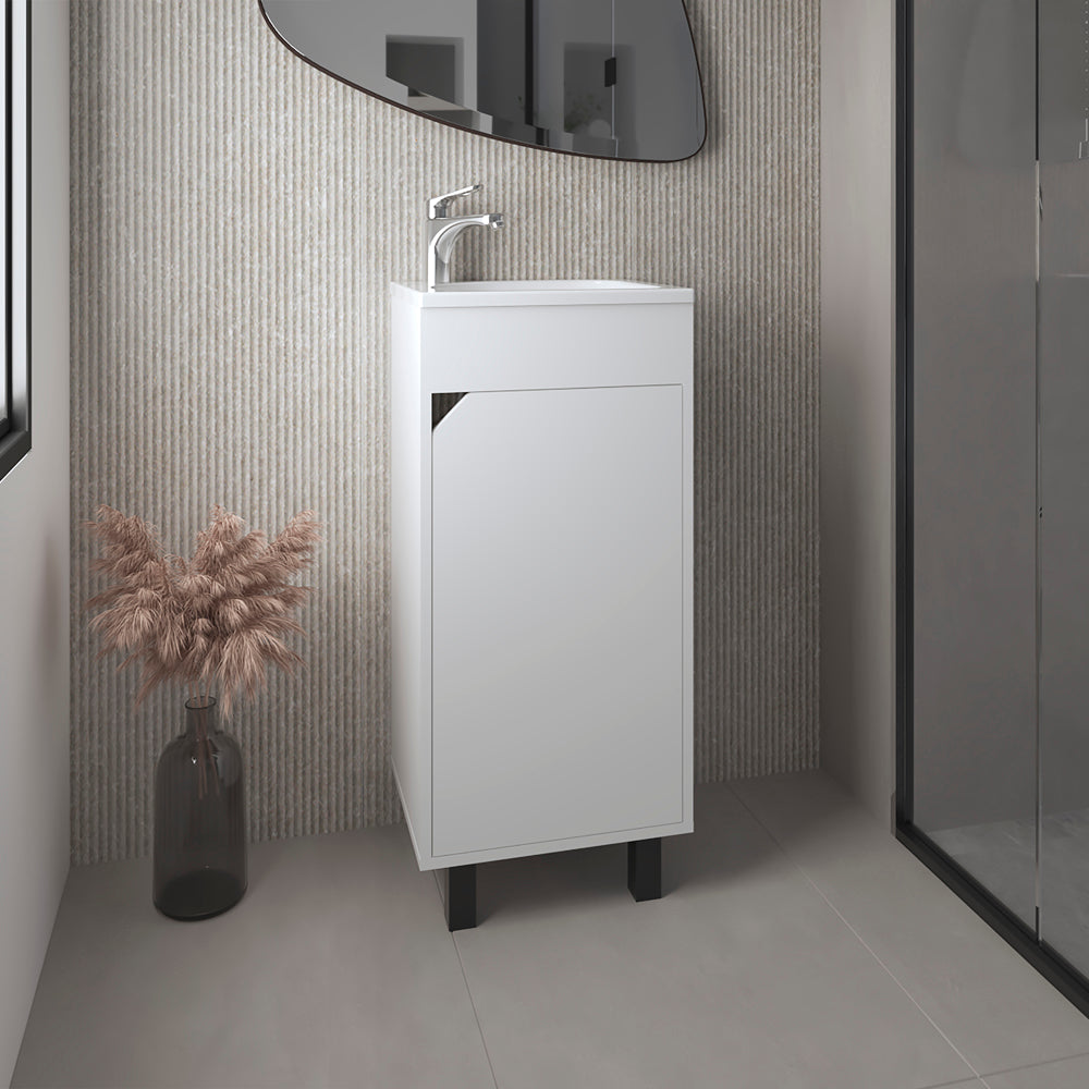 Everett Vanity Sink, White, Bathroom