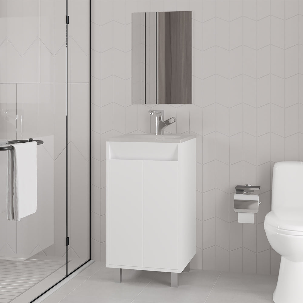 Summit Cabinet Nova, White, Bathroom