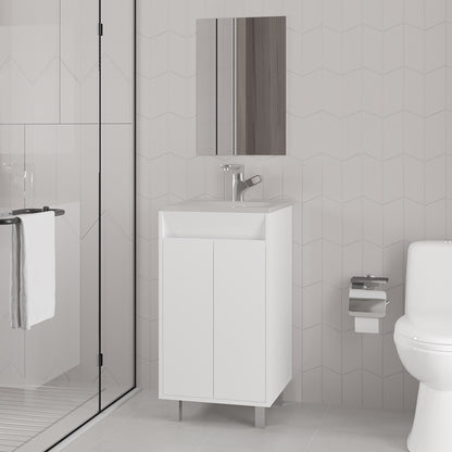 Summit Cabinet Nova, White, Bathroom