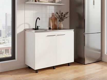 Utility Sink Cabinet Burwood, Kitchen, White