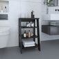 Linen Cabinet 29.7"H, Four Shelves, Vertical, Black