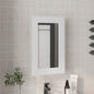 Medicine Cabinet 25.7" H, 1 Door, 3 Shelves, 1 Mirror, White