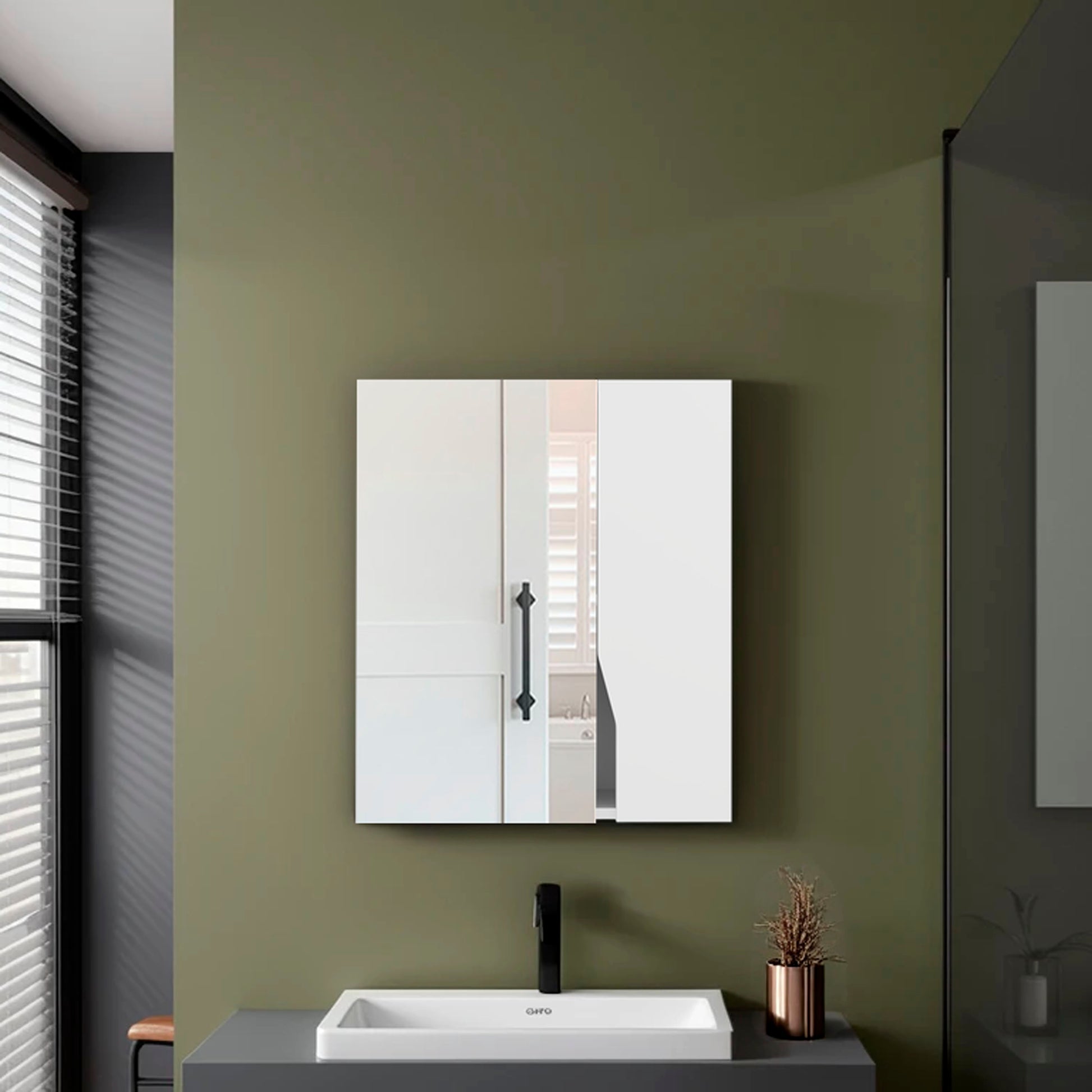 Athol Medicine Cabinet, White