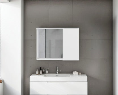 Nome Medicine Cabinet with Interior Storage Compartments, White