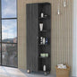 Los Angeles Linen  Cabinet, Five Shelves, One Cabinet, Divisions