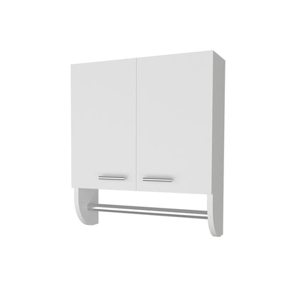 Small White Bathroom Medicine Cabinet with 2 Doors