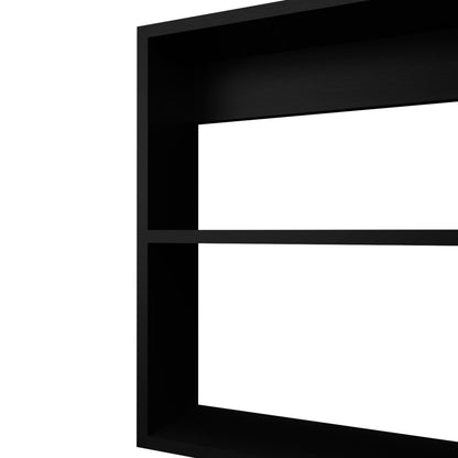 Black Wall Mounted Medicine Cabinet with Mirror