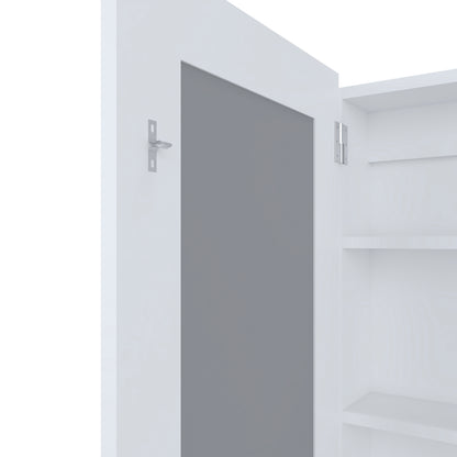 White Medicine Cabinet With Mirror - Wall Mounted Storage