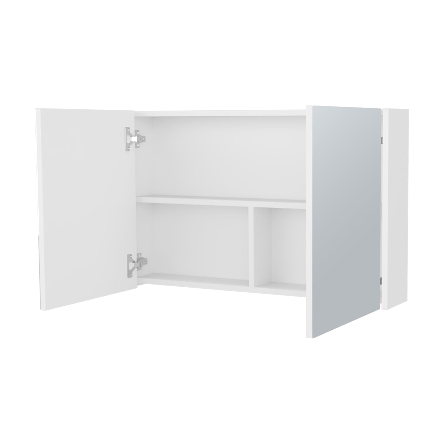 McNary Medicine Cabinet - White, 2 Doors, Wall Mounted
