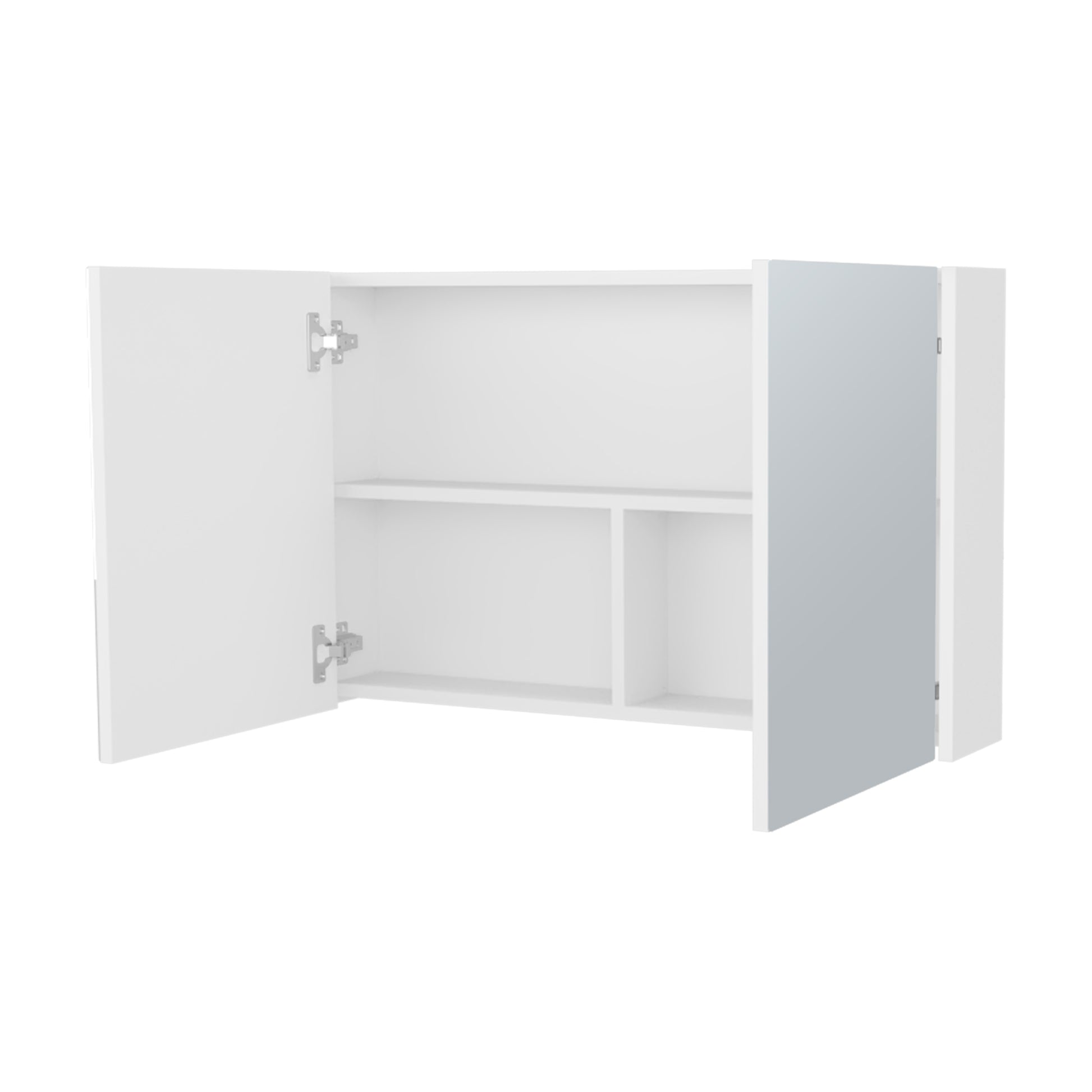 McNary Medicine Cabinet - White, 2 Doors, Wall Mounted