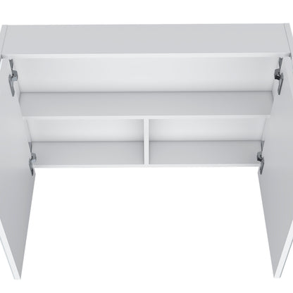 McNary Medicine Cabinet - White, 2 Doors, Wall Mounted