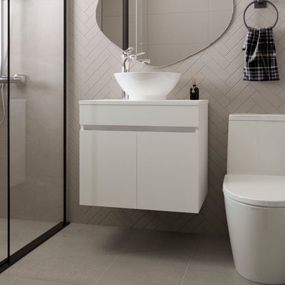 Sheridan Bathroom Vanity  with 2 Doors and Sink, White