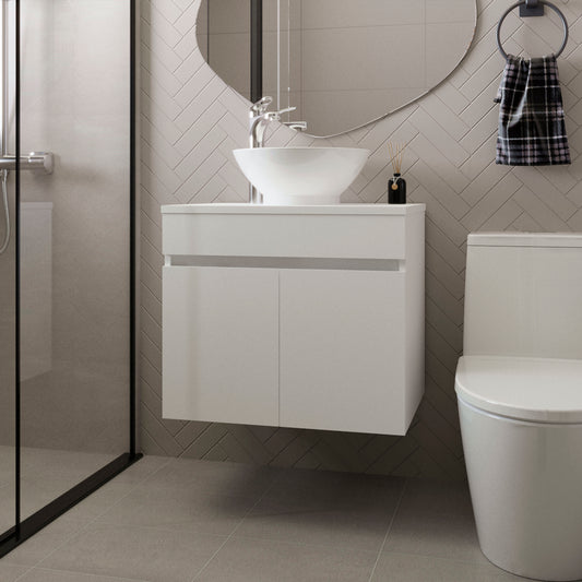 Sheridan Bathroom Vanity  with 2 Doors and Sink, White