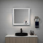 Porta Wall Mounted Bathroom Mirror Cabinet with Storage, White
