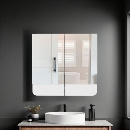 Patience Medicine Cabinet, two swing doors, three spacious shelves, modern and minimalist design, White