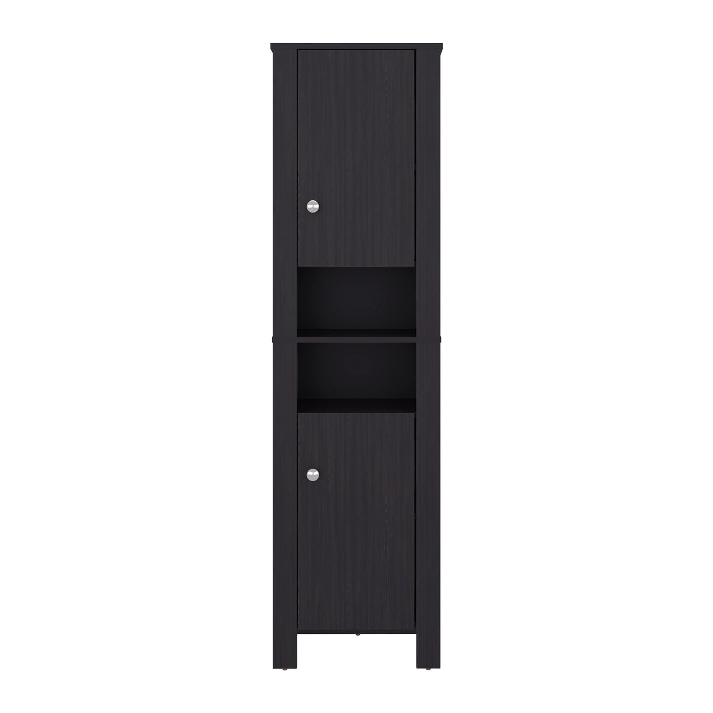 Wenge Bathroom Storage Cabinet - Tall Organizer with Melamine Filler