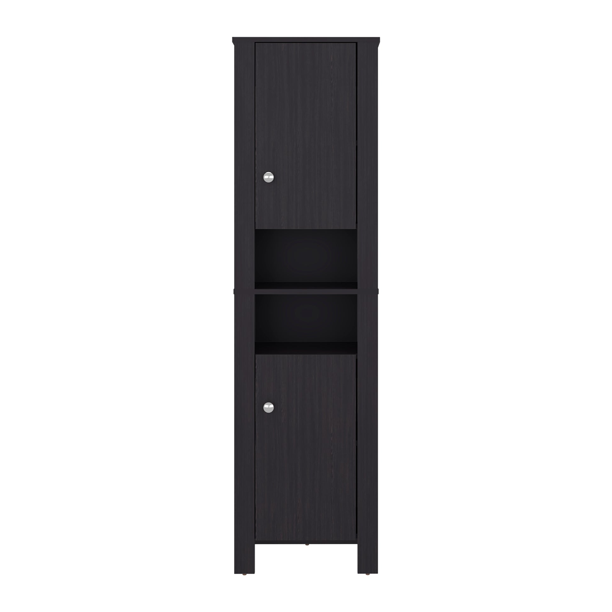 Wenge Bathroom Storage Cabinet - Tall Organizer with Melamine Filler