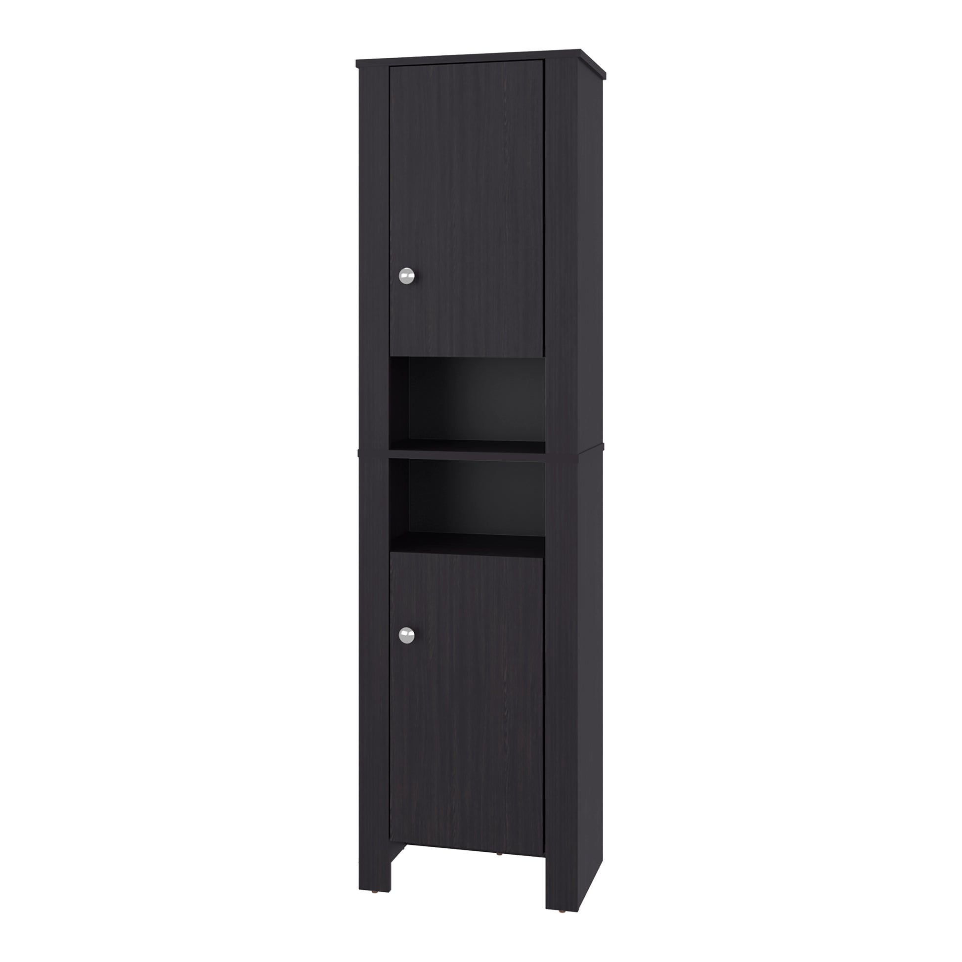 Wenge Bathroom Storage Cabinet - Tall Organizer with Melamine Filler