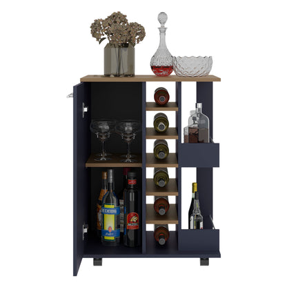 Multicolor Wine Rack with Shelves - Kitchen Storage