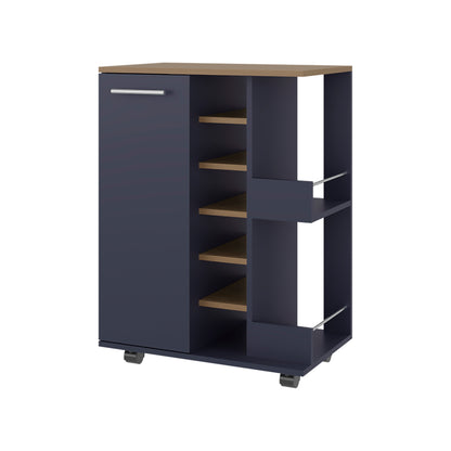 Multicolor Wine Rack with Shelves - Kitchen Storage