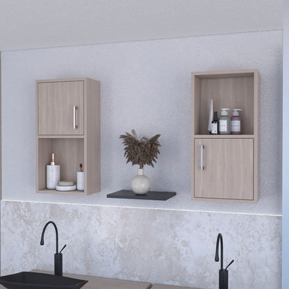 Dixie 2 bathroom medicine cabinets with storage with open shelf
