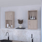 Dixie 2 bathroom medicine cabinets with storage with open shelf