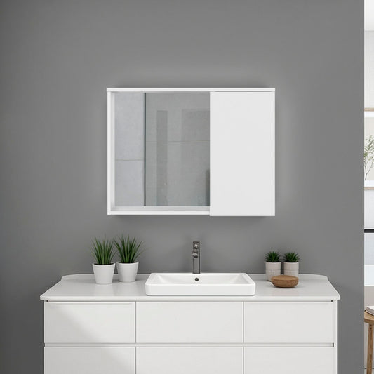 Milan Wall Medicine Cabinet, White