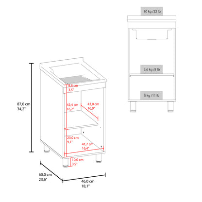 White Compact Utility Sink Cabinet - Laundry Room Storage for Dining Room