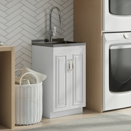 Darwin All-In-One 20-inch Laundry Utility Sink and Cabinet
