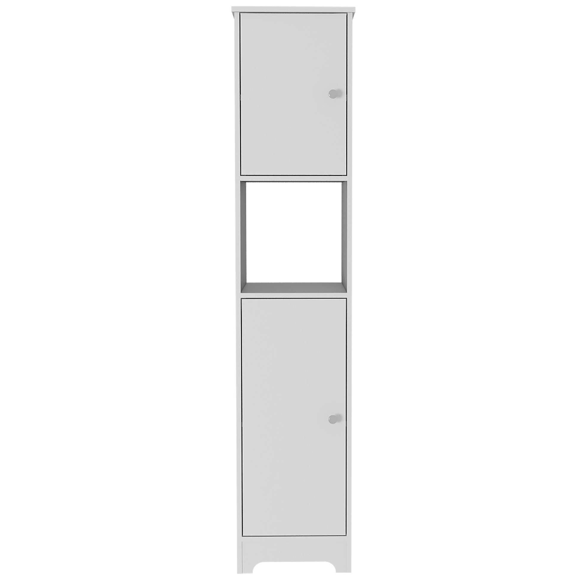 Ibis Linen Cabinet - White: Bathroom Storage Unit